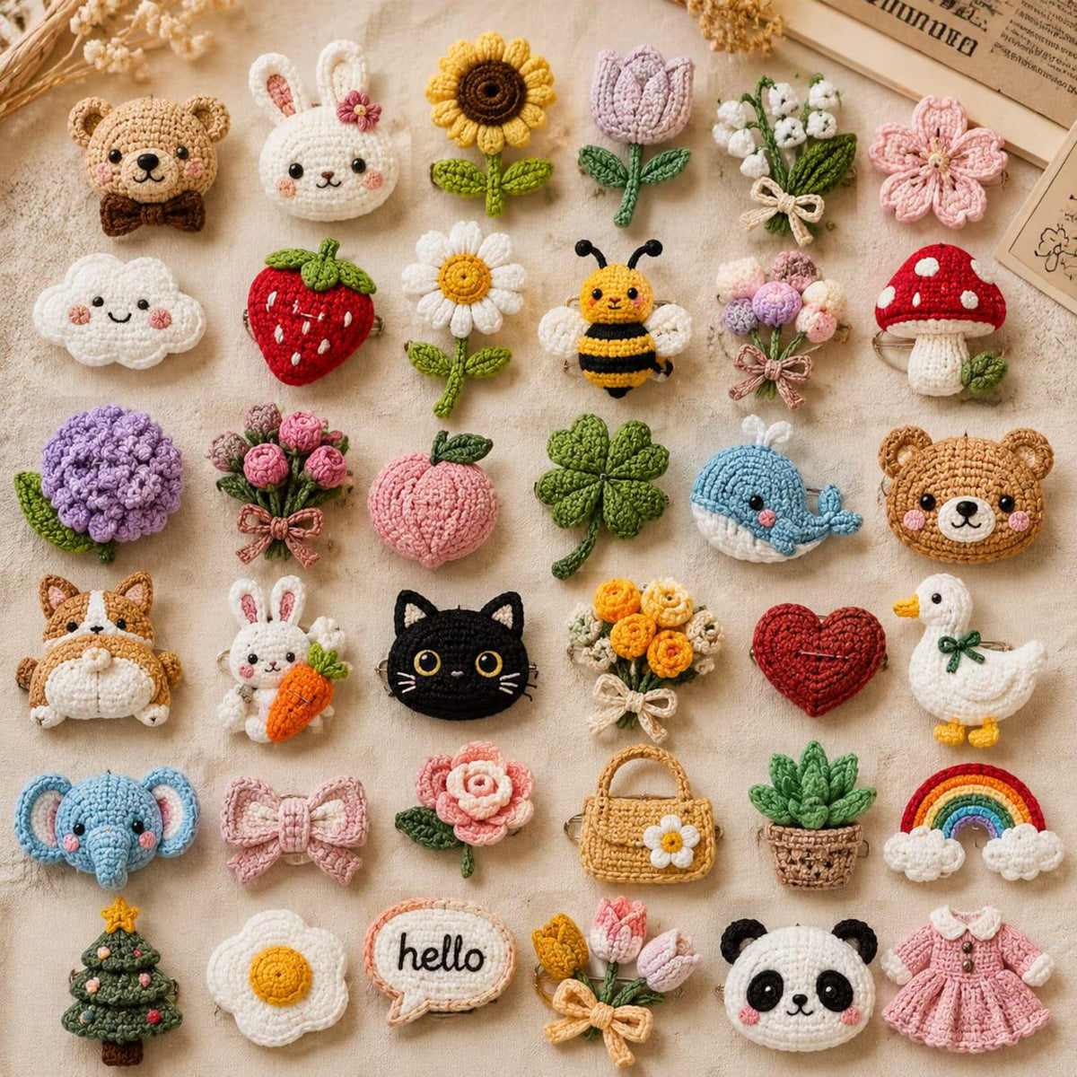 2000+ Crochet Patterns Bundle | Amigurumi, Blankets, Bags, Home Decor (PDF Files)