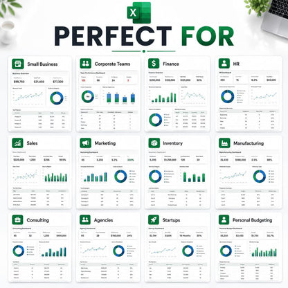 7000+ Excel Dashboard Templates Bundle | KPI, Finance, Sales, HR Reports (Digital Download)
