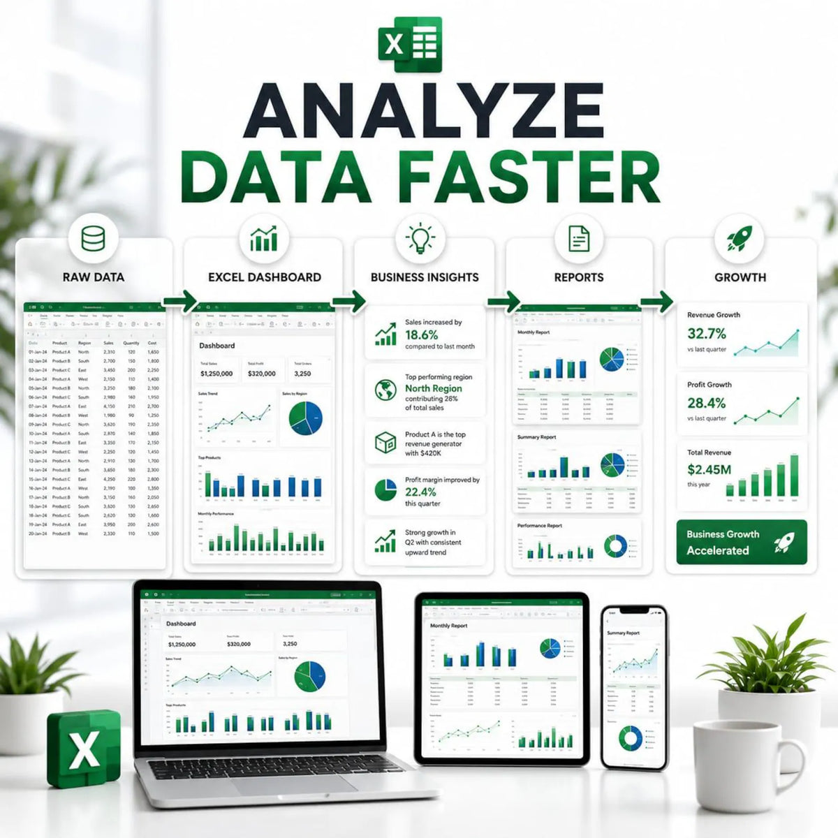 7000+ Excel Dashboard Templates Bundle | KPI, Finance, Sales, HR Reports (Digital Download)