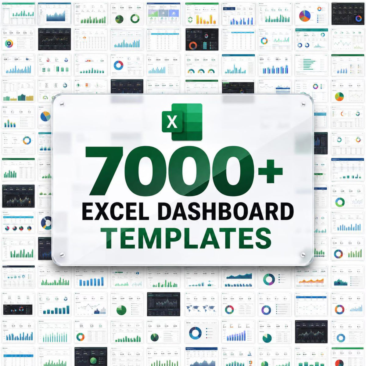 7000+ Excel Dashboard Templates Bundle | KPI, Finance, Sales, HR Reports (Digital Download)