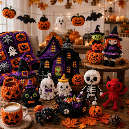 30 Halloween Crochet Patterns Bundle | Spooky Amigurumi PDF Toys (Digital Download)