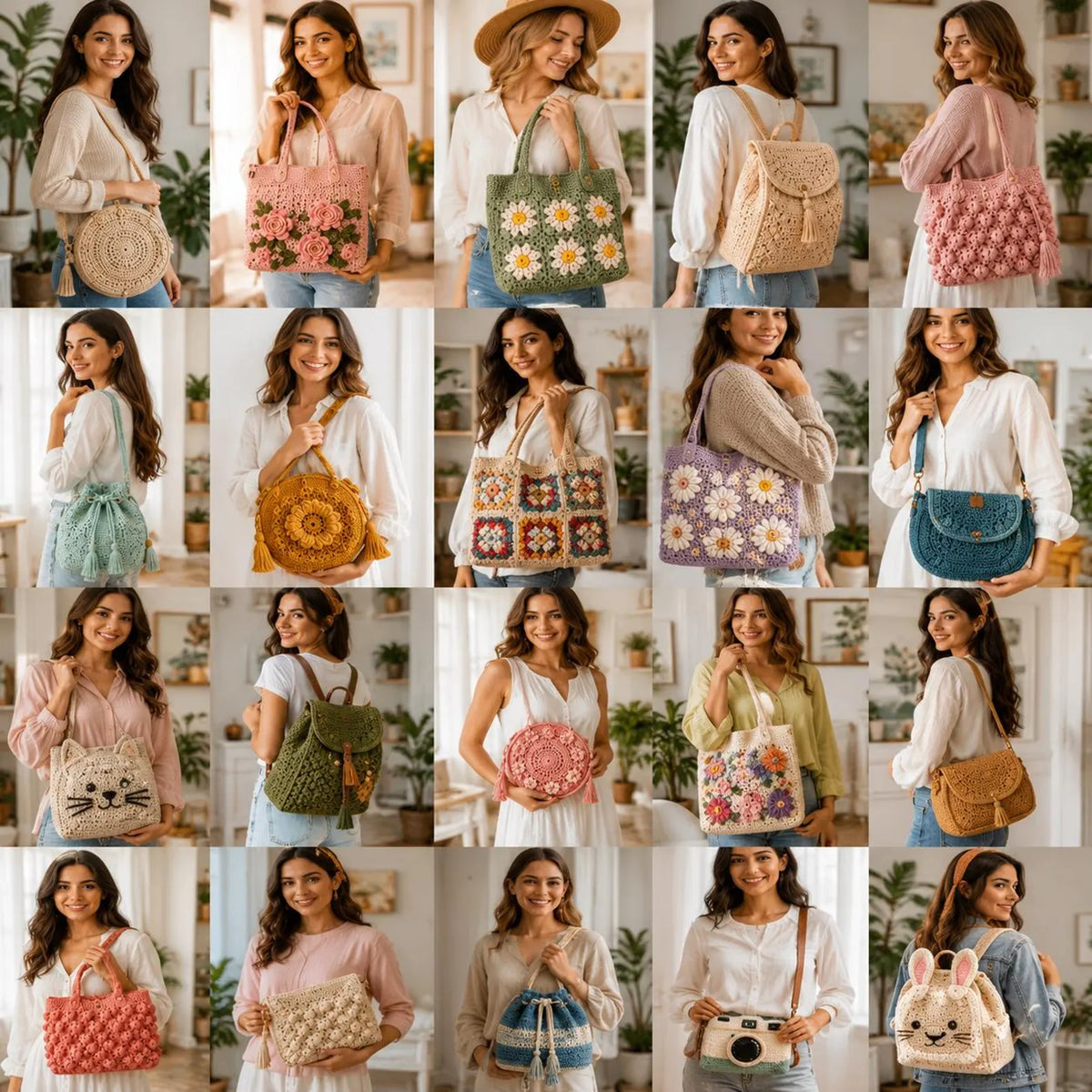 500+ Crochet Bag Patterns Bundle | Tote, Purse, Backpack PDF Patterns (Instant Download)