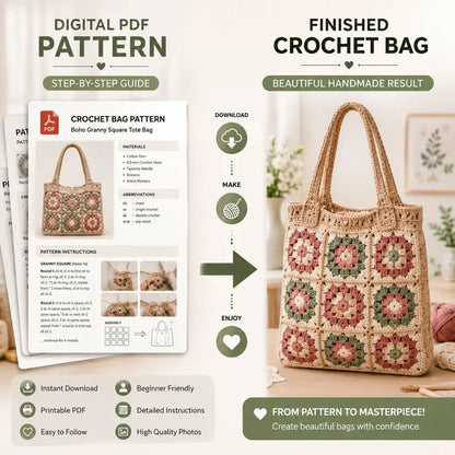 500+ Crochet Bag Patterns Bundle | Tote, Purse, Backpack PDF Patterns (Instant Download)