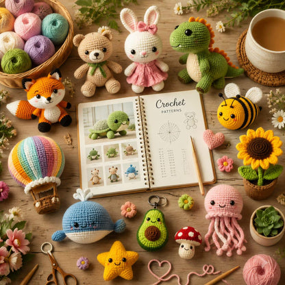 2000+ Crochet Patterns Bundle | Amigurumi, Blankets, Bags, Home Decor (PDF Files)
