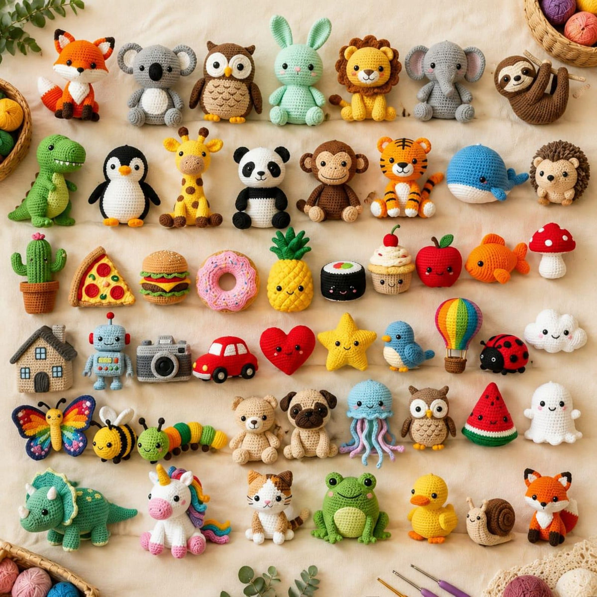 2000+ Crochet Patterns Bundle | Amigurumi, Blankets, Bags, Home Decor (PDF Files)