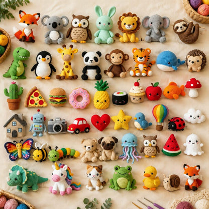 2000+ Crochet Patterns Bundle | Amigurumi, Blankets, Bags, Home Decor (PDF Files)