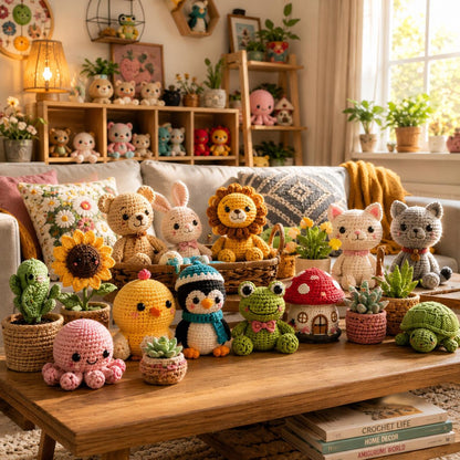 80+ Novelty Crochet Patterns Bundle | Amigurumi, Toys, Gifts, Decor (PDF Download)