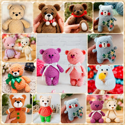 58+ Bear Crochet Patterns Bundle | Amigurumi PDF Patterns (Digital Download)