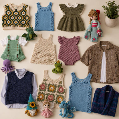 49 Crochet Garment Top Patterns | Women's Summer Tanks, Blouses (PDF Download)