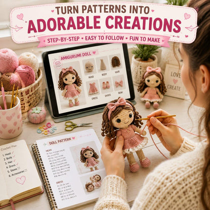 200 Cartoon Amigurumi Crochet Patterns | Character Toys, Dolls, Plushies (PDF Download)