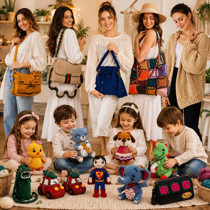 48 Crochet Patterns Bundle | Amigurumi Toys, Bags, Cardigan, Wallets (PDF Download)