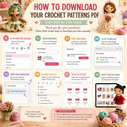 39 Amigurumi Doll Crochet Patterns Bundle | Handmade Plush Toy PDF Tutorial (Digital Download)