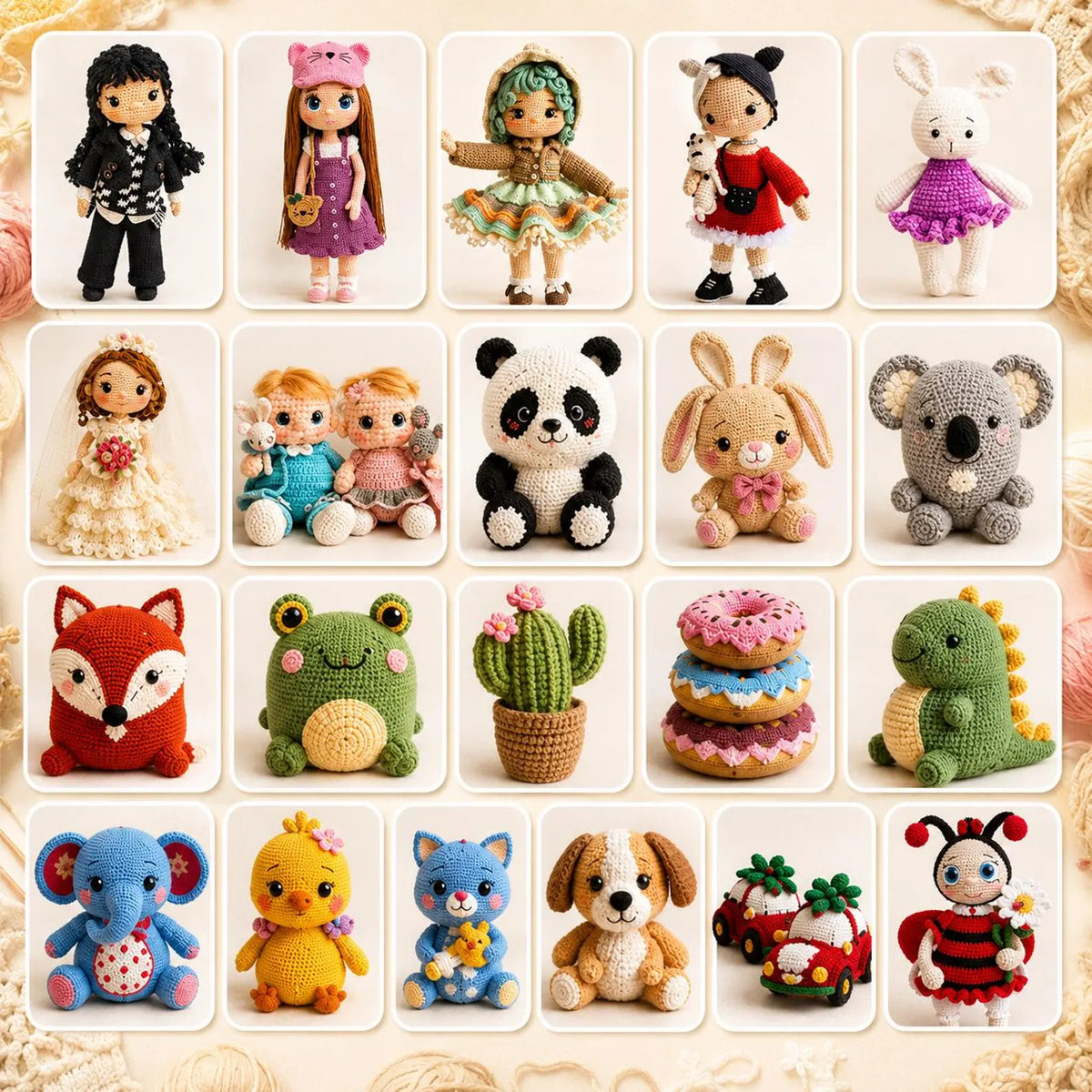 39 Amigurumi Doll Crochet Patterns Bundle | Handmade Plush Toy PDF Tutorial (Digital Download)