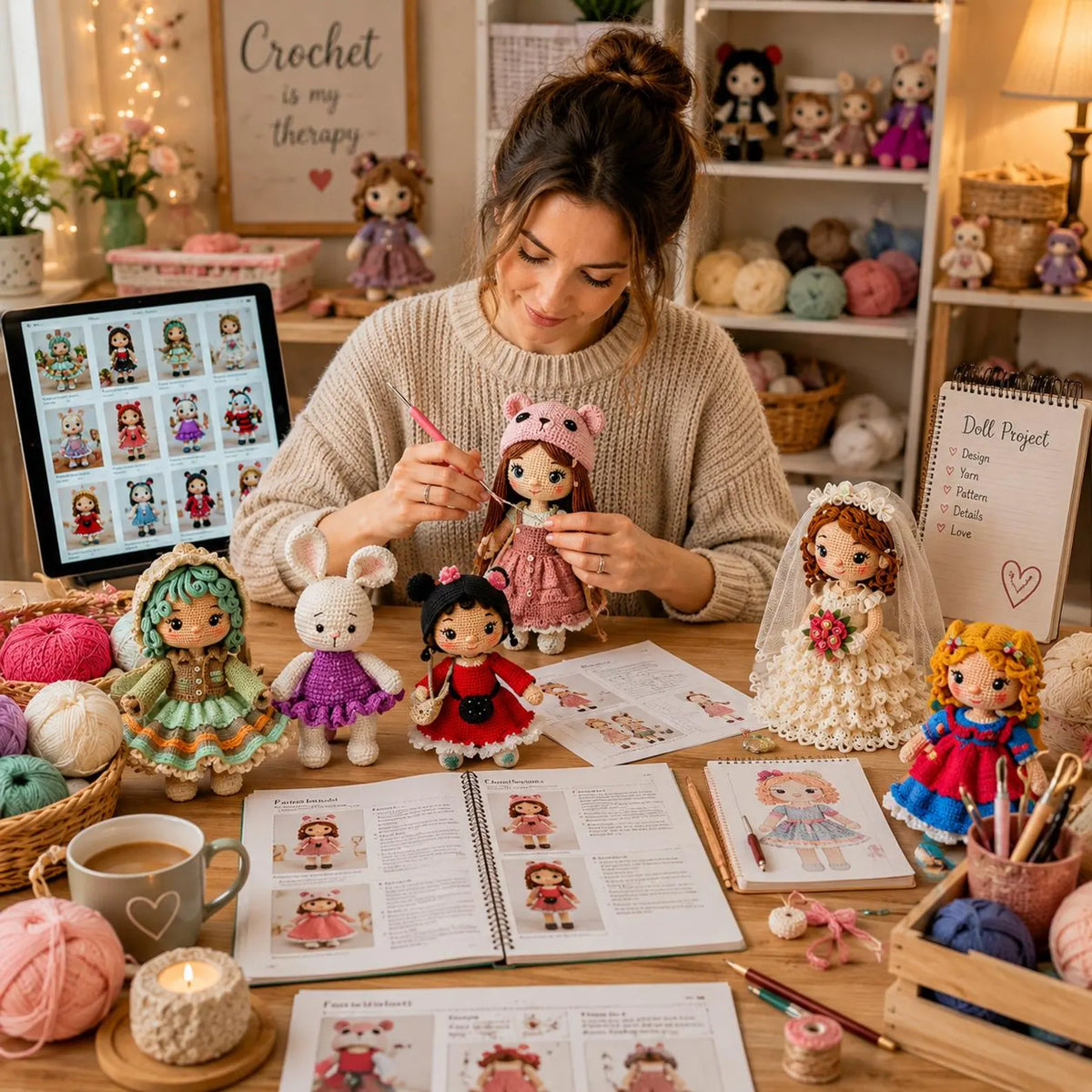 39 Amigurumi Doll Crochet Patterns Bundle | Handmade Plush Toy PDF Tutorial (Digital Download)