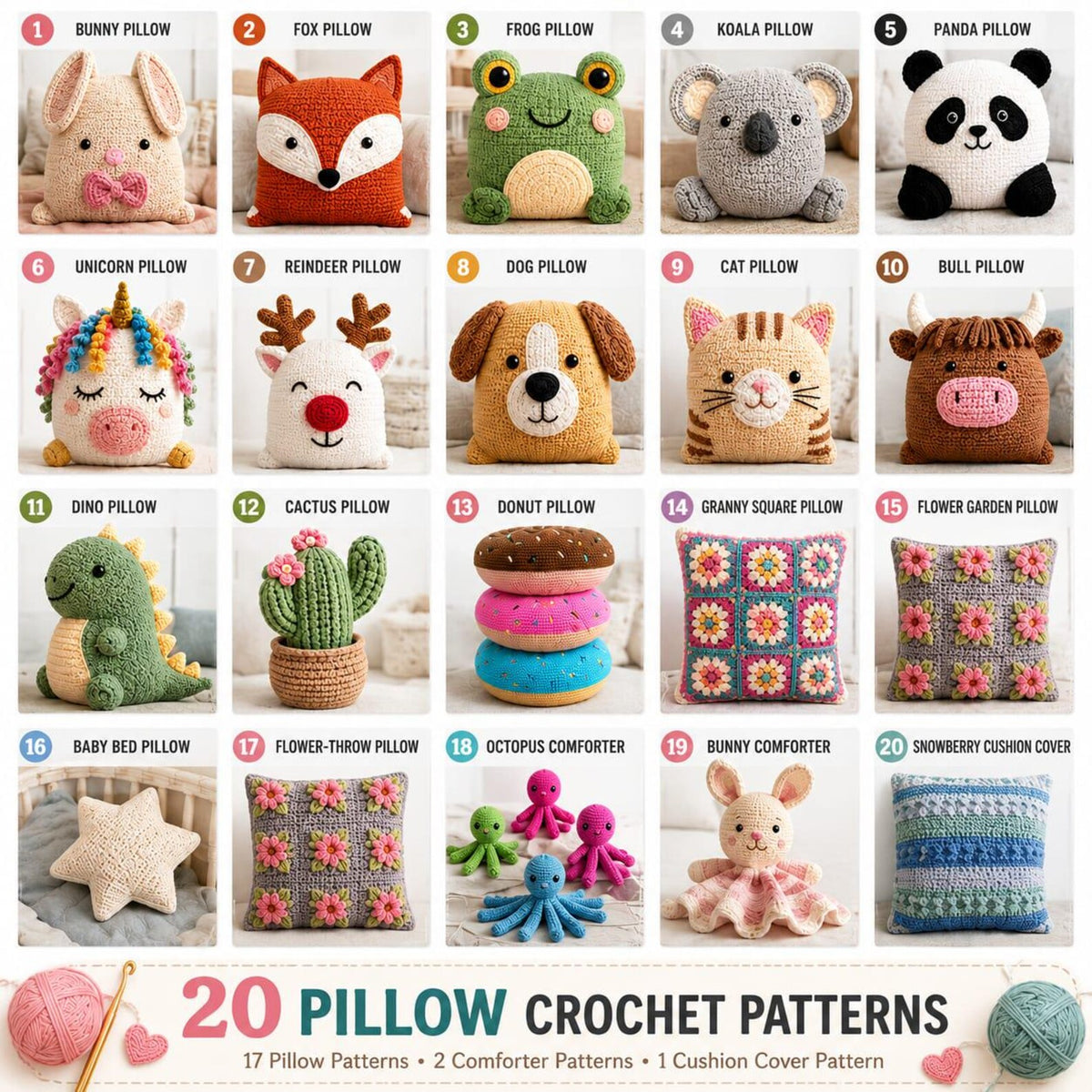 10000+ Crochet Patterns Bundle | Amigurumi, Blankets, Baby Clothes (PDF Download)