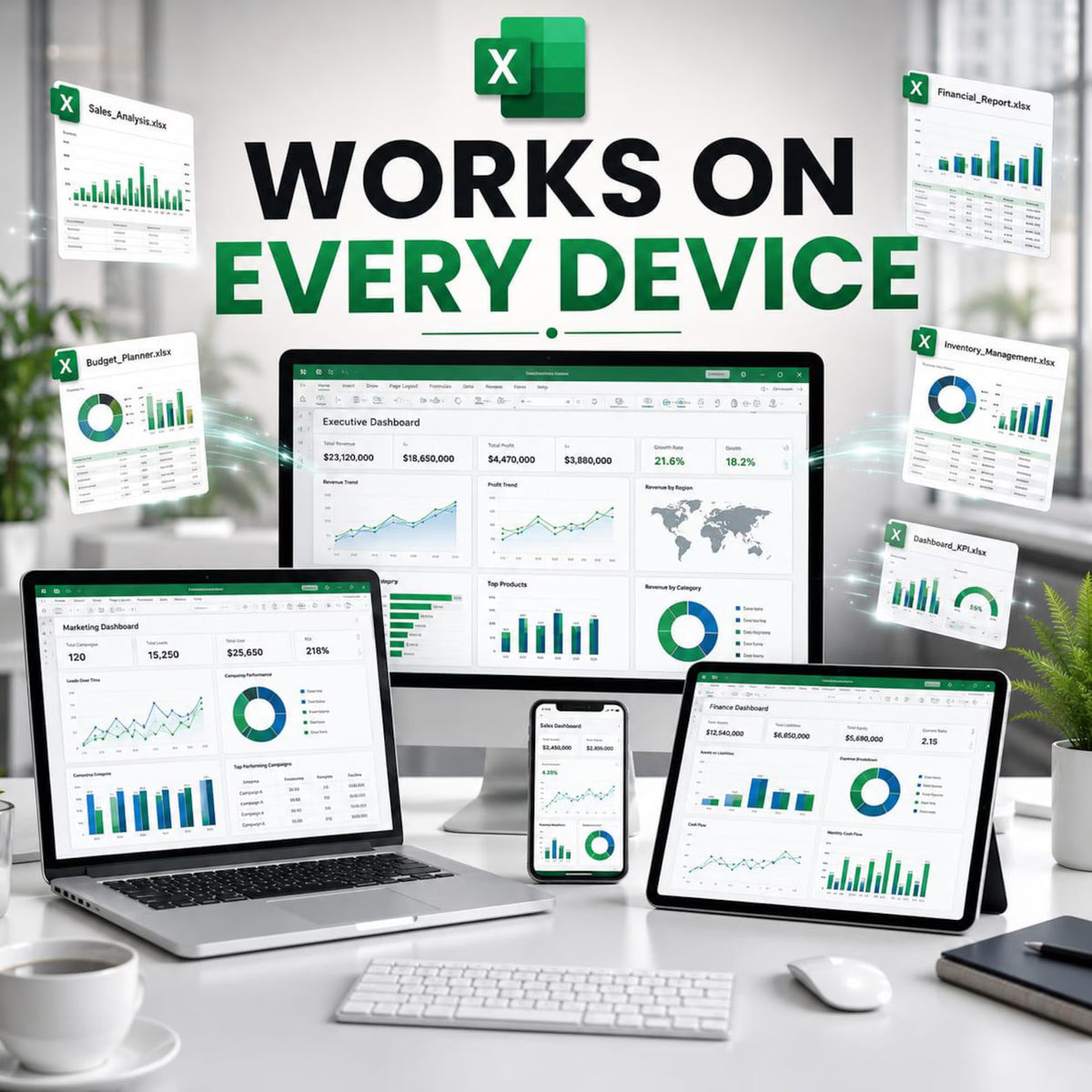 7000+ Excel Dashboard Templates Bundle | KPI, Finance, Sales, HR Reports (Digital Download)