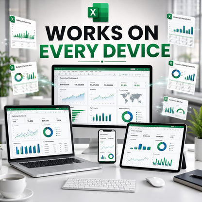 7000+ Excel Dashboard Templates Bundle | KPI, Finance, Sales, HR Reports (Digital Download)