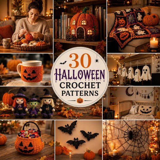 30 Halloween Crochet Patterns Bundle | Spooky Amigurumi PDF Toys (Digital Download)