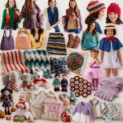 4000+ Crochet Pages Bundle (2006–2014 Editions) – Vintage Patterns (PDF Download)