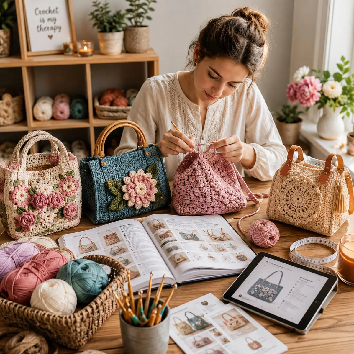 500+ Crochet Bag Patterns Bundle | Tote, Purse, Backpack PDF Patterns (Instant Download)