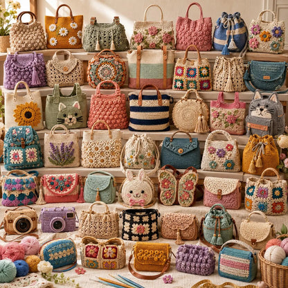 500+ Crochet Bag Patterns Bundle | Tote, Purse, Backpack PDF Patterns (Instant Download)