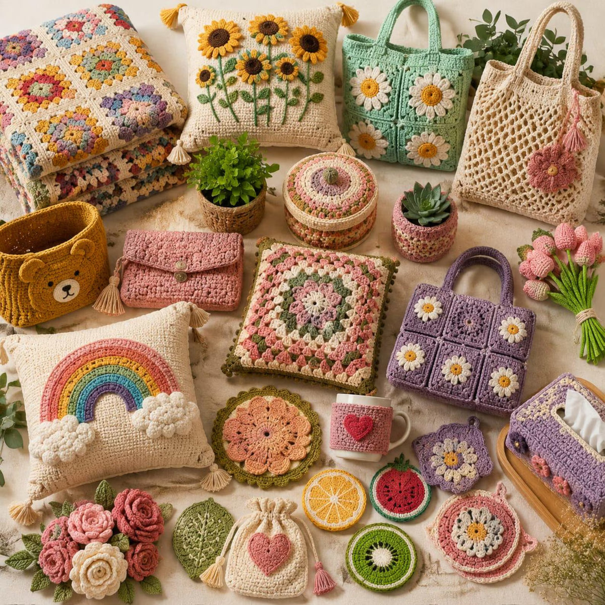 2000+ Crochet Patterns Bundle | Amigurumi, Blankets, Bags, Home Decor (PDF Files)