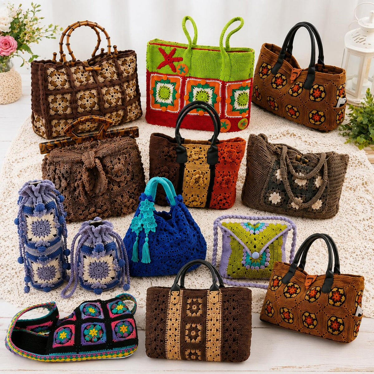 30 Crochet Bag Patterns Bundle | Tote, Shoulder, Purse PDF Patterns