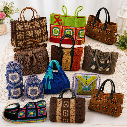 30 Crochet Bag Patterns Bundle | Tote, Shoulder, Purse PDF Patterns