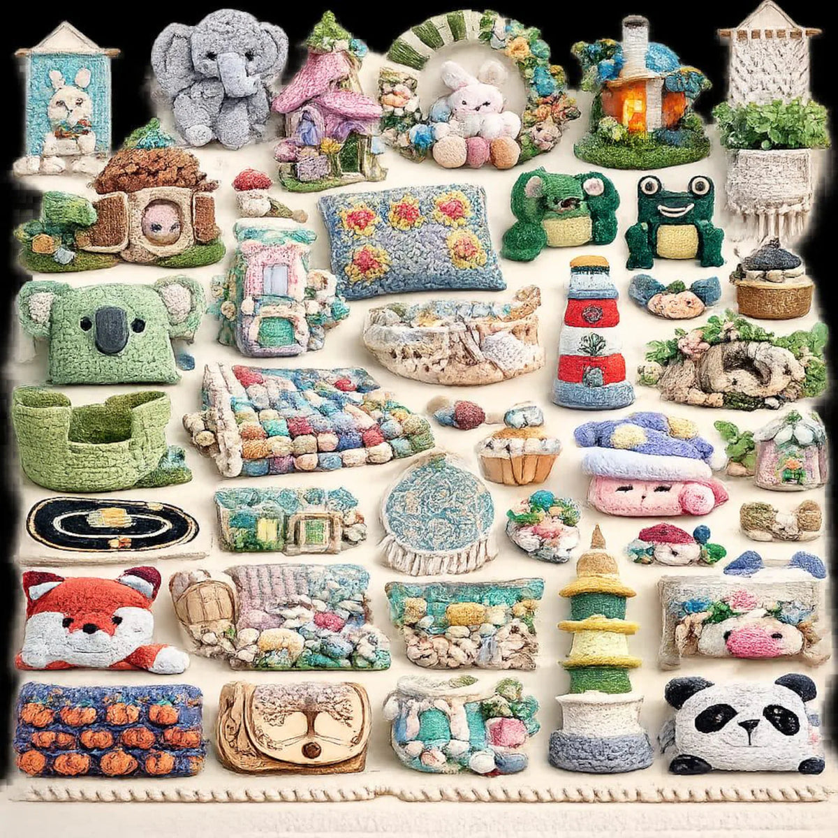 100+ Home Decor Crochet Patterns Bundle | Fairy Houses, Pillows, Wreaths (PDF Download)