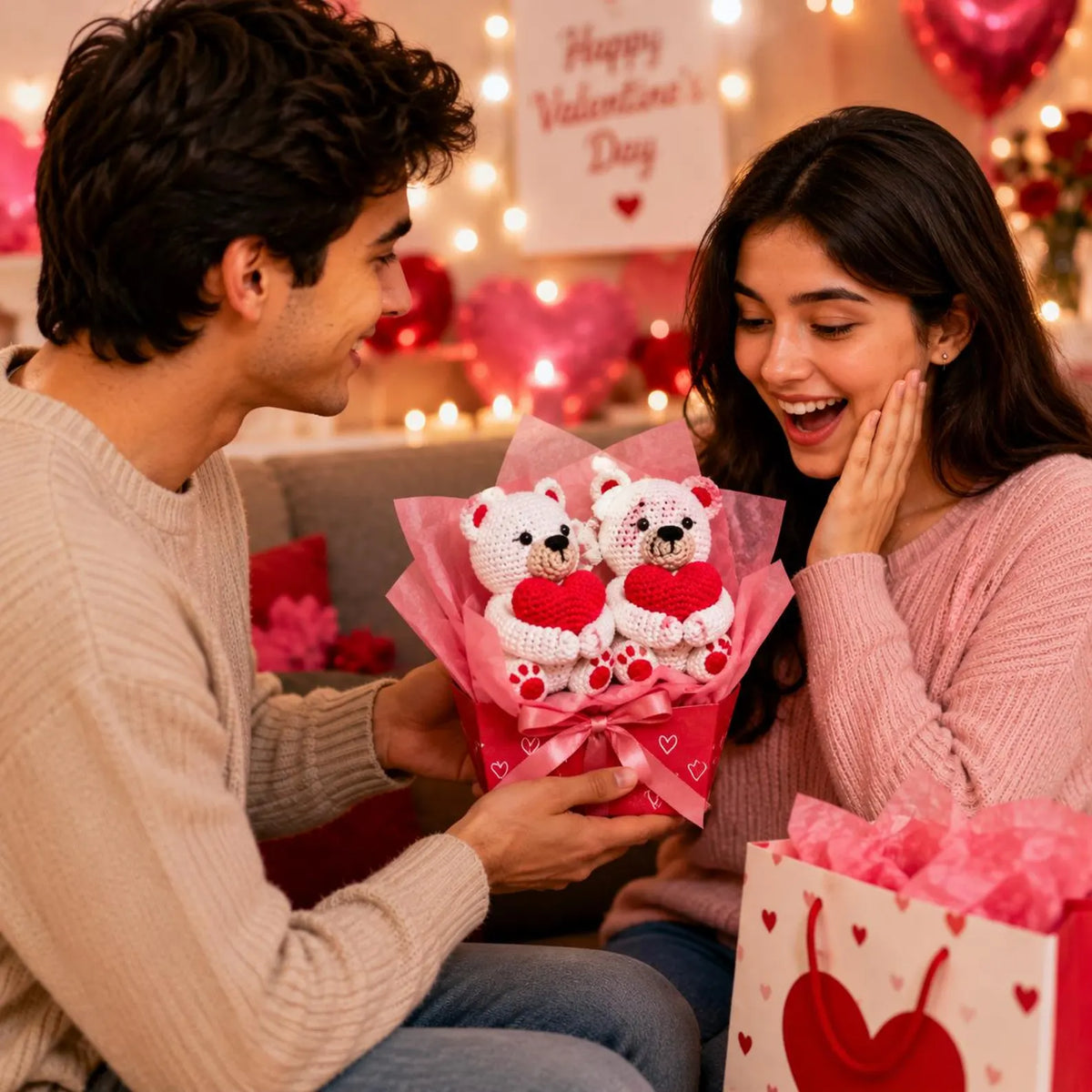 20 Valentine Crochet Patterns Bundle | Heart, Love Amigurumi Designs (PDF Download)