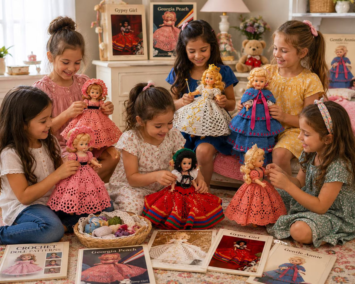 130 Vintage Doll Crochet Patterns Bundle | Amigurumi, Handmade Toys (PDF Download)