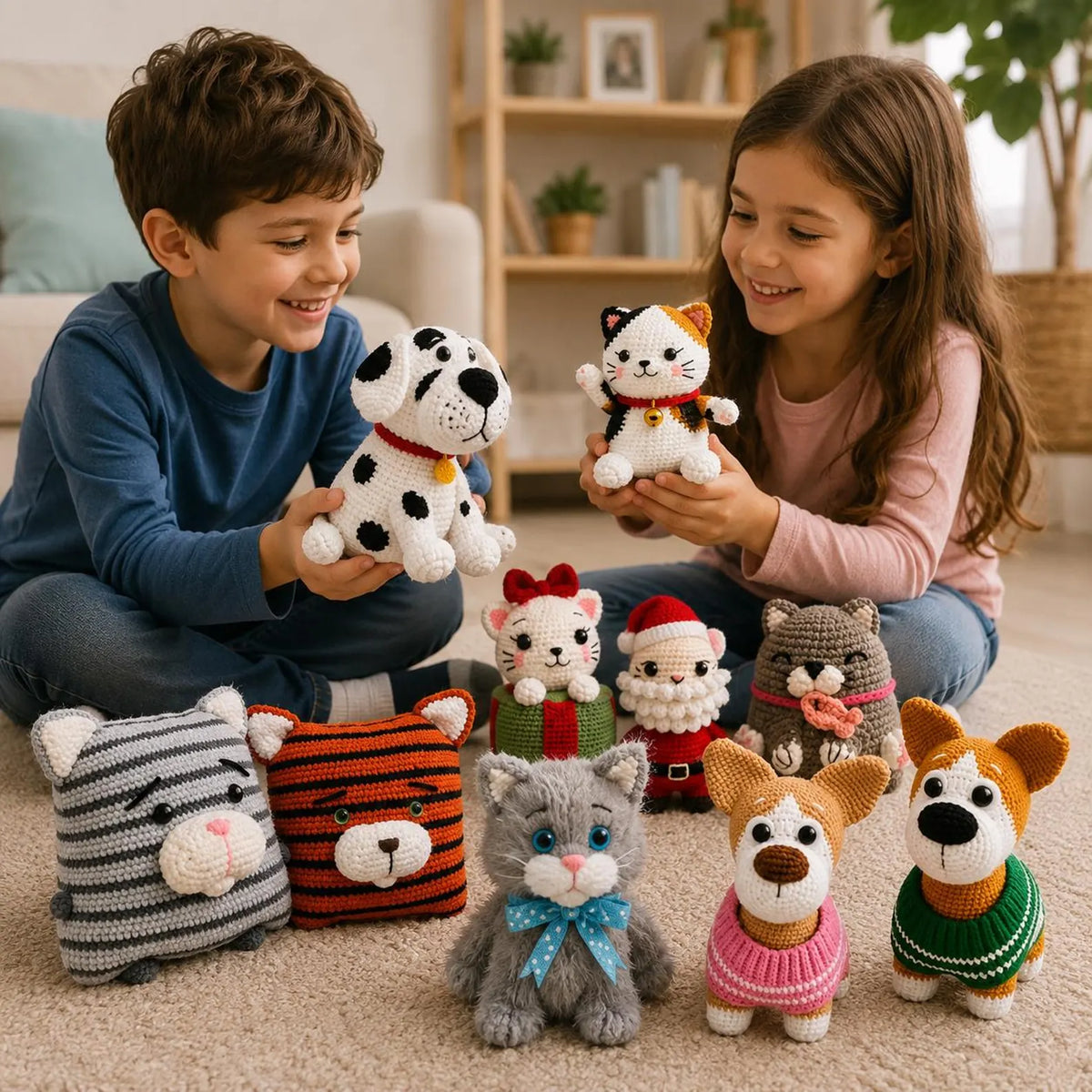 70+ Pet Dog & Cat Crochet Patterns Bundle | Amigurumi (PDF Patterns)