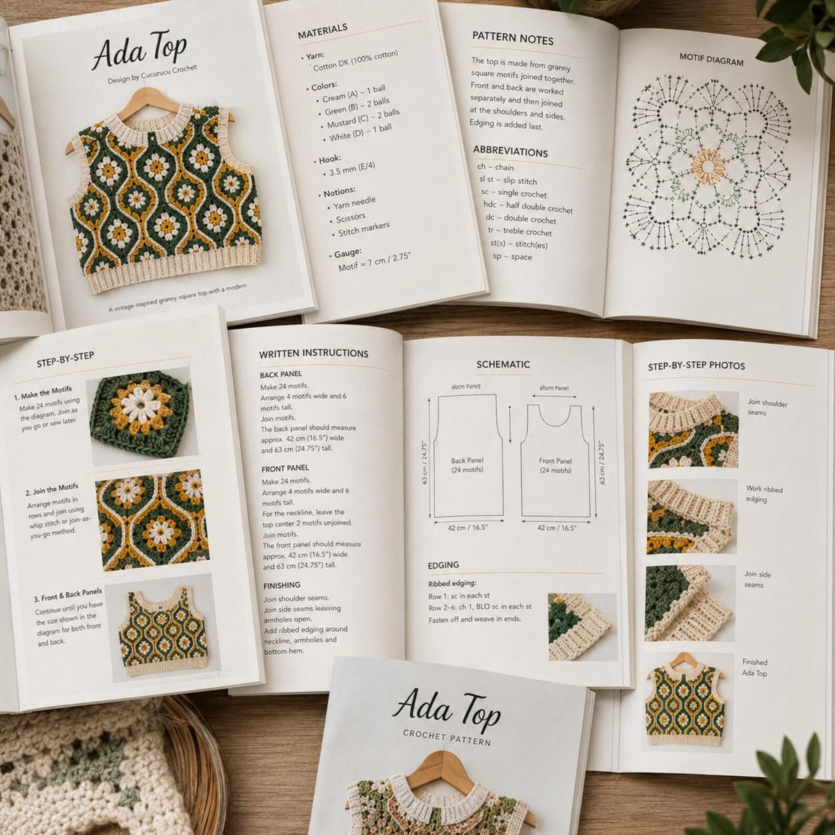49 Crochet Garment Top Patterns | Women's Summer Tanks, Blouses (PDF Download)