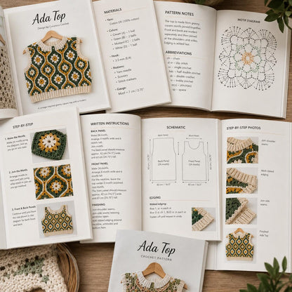 49 Crochet Garment Top Patterns | Women's Summer Tanks, Blouses (PDF Download)