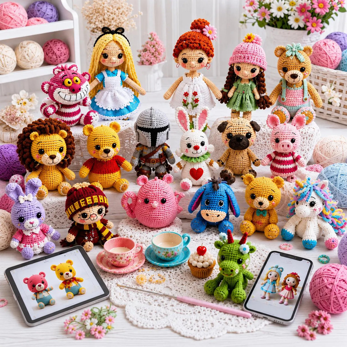 2000 Amigurumi Crochet Patterns Bundle | Kawaii Animals, Dolls, Toys (PDF Download)