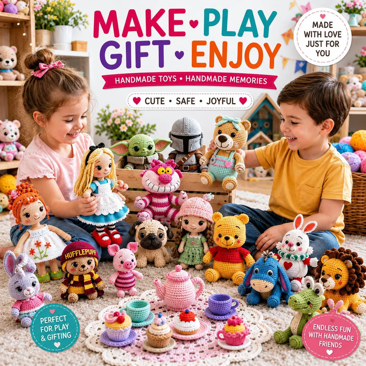 2000 Amigurumi Crochet Patterns Bundle | Kawaii Animals, Dolls, Toys (PDF Download)