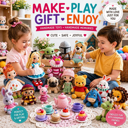 2000 Amigurumi Crochet Patterns Bundle | Kawaii Animals, Dolls, Toys (PDF Download)