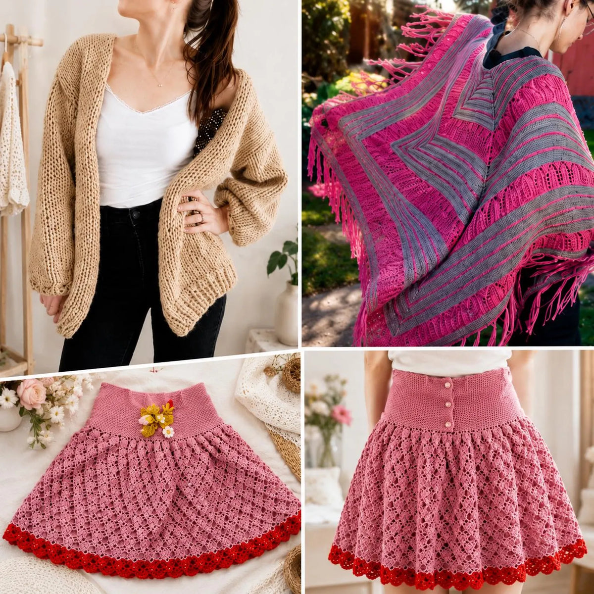 50 Crochet Bag & Wearable Patterns | DIY Fashion Accessories (PDF Patterns)