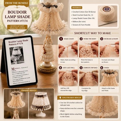 70 Vintage Home & Kitchen Crochet Patterns PDF Bundle (Digital Download)