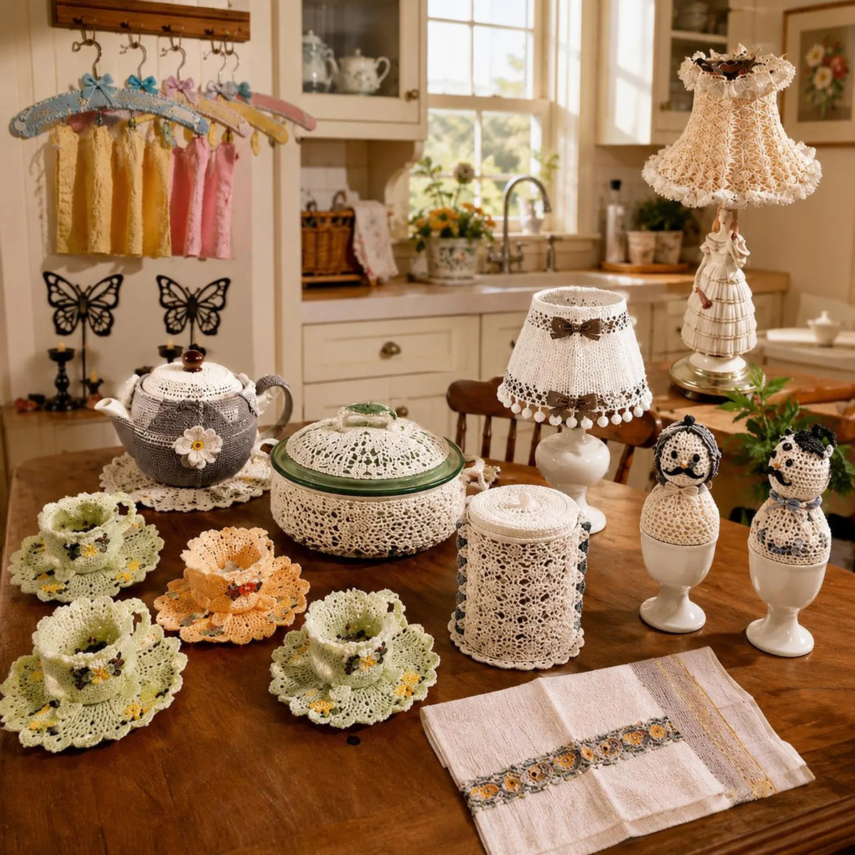 70 Vintage Home & Kitchen Crochet Patterns PDF Bundle (Digital Download)