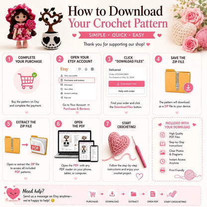 20 Valentine Crochet Patterns Bundle | Heart, Love Amigurumi Designs (PDF Download)
