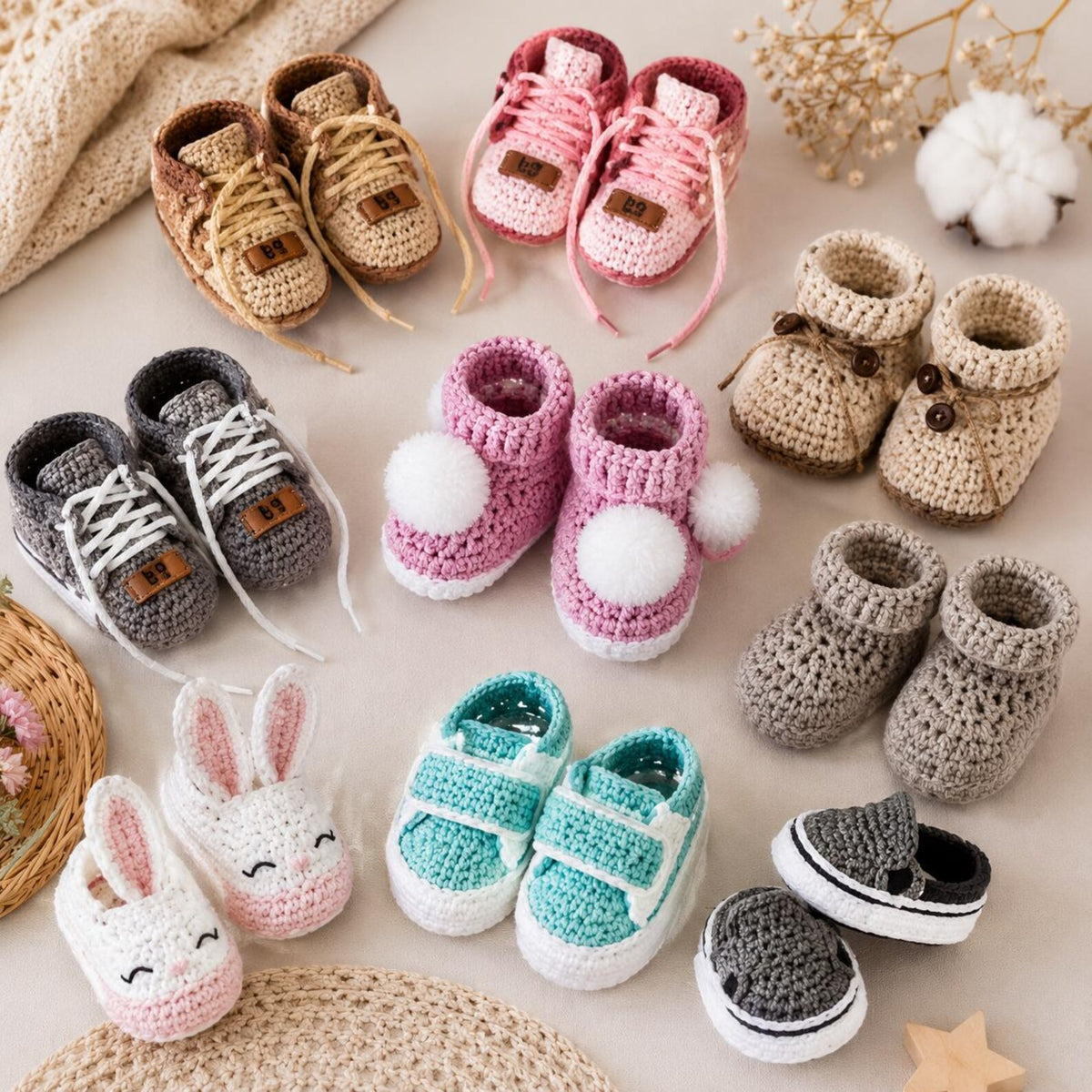 100 Crochet Accessories & Wearables Patterns Bundle (Digital PDF Collection)