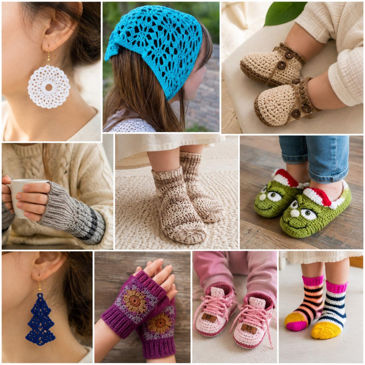 100 Crochet Accessories & Wearables Patterns Bundle (Digital PDF Collection)