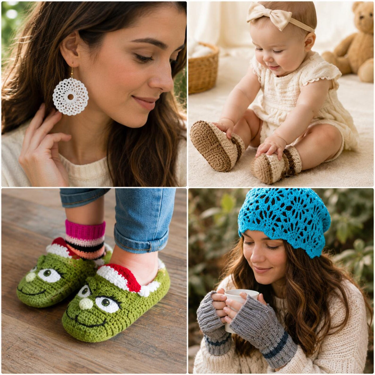 100 Crochet Accessories & Wearables Patterns Bundle (Digital PDF Collection)