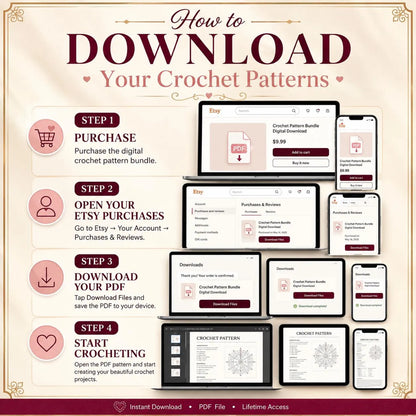 50 Crochet Bag & Wearable Patterns | DIY Fashion Accessories (PDF Patterns)