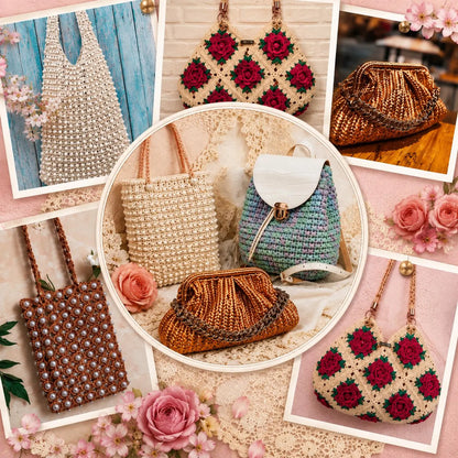 50 Crochet Bag & Wearable Patterns | DIY Fashion Accessories (PDF Patterns)