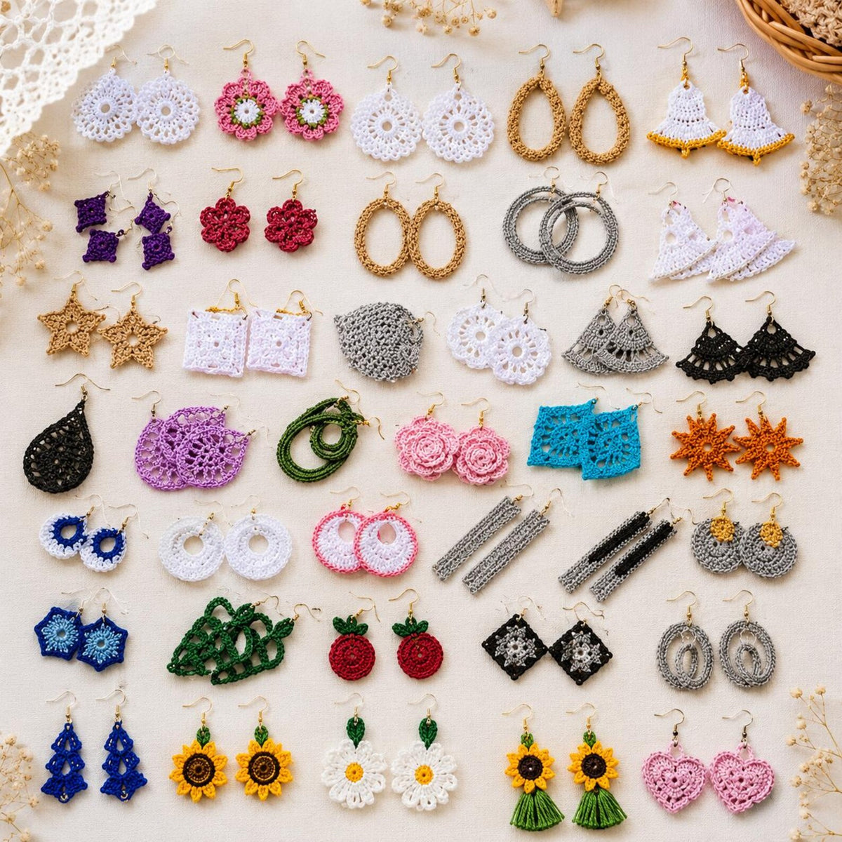 100 Crochet Accessories & Wearables Patterns Bundle (Digital PDF Collection)